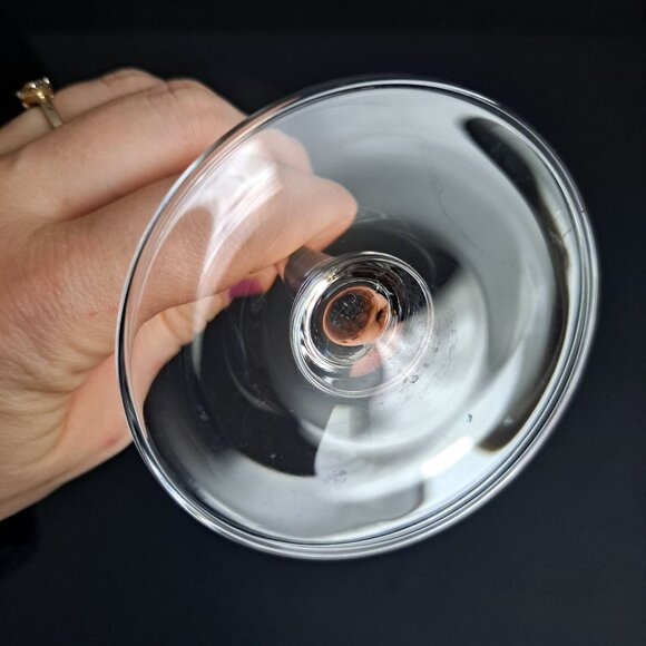 Mikasa Stephanie Wine Glass 7" Tall Clear Crystal Vertical Cut Stemware Elegant - Picture 15 of 15